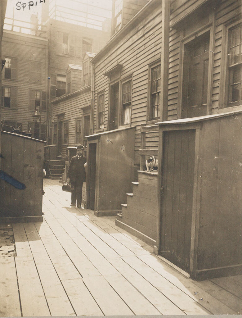 Social Settlements: United States. Massachusetts. Boston. Hull Street Settlement: Hull Street Settlement, Boston, Mass.: The Doctor On His Rounds.