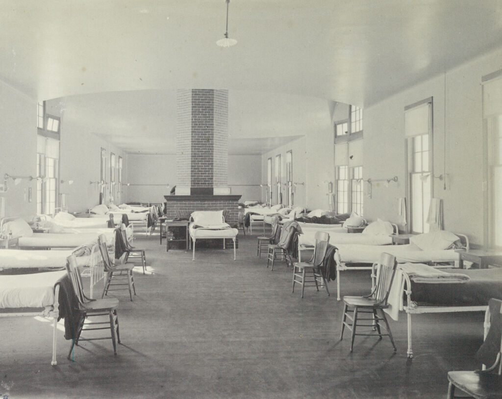 Charity, Tuberculosis: United States. Massachusetts. Rutland. Massachusetts State Sanatorium: Massachusetts State Sanatorium: Interior Of A Men's Ward (For 30 Patients)