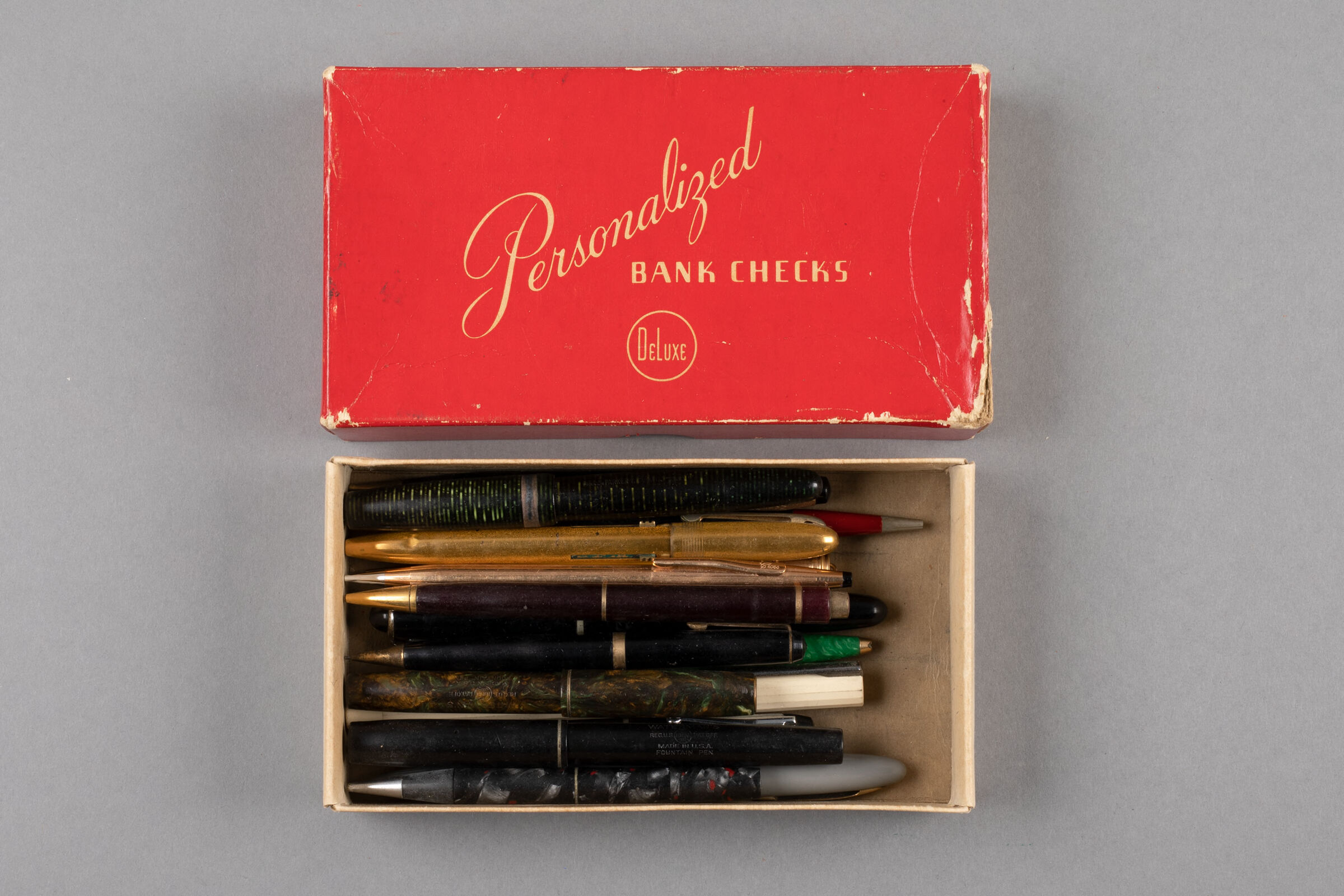 Pens In Bankcheck Box
