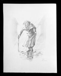 Woman In A Rainstorm, From The Portfolio 