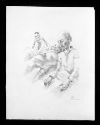 Men In A Hospital, From The Portfolio 