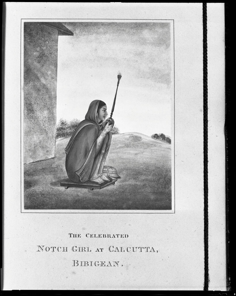 The Celebrated Notch Girl At Calcutta, Bibigean; From An Album Of Costumes Of India