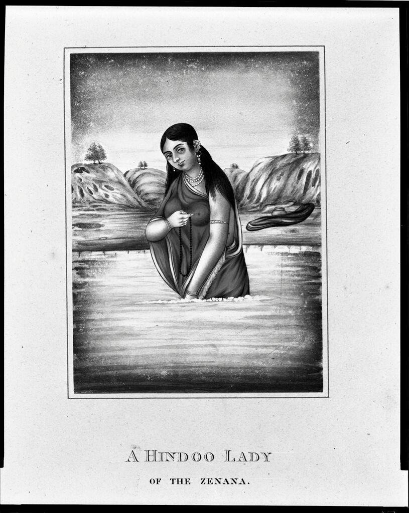 A Hindoo Lady Of The Zenana; From An Album Entitled “Costumes Of India”