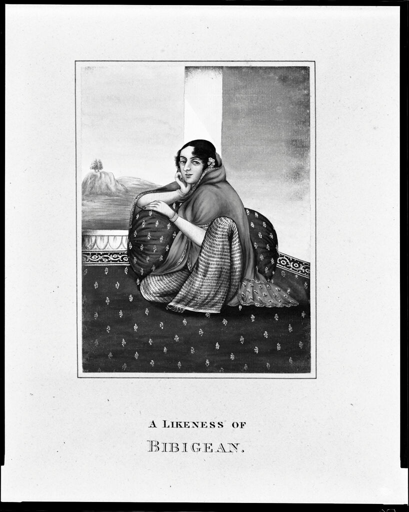 A Likeness Of Bibigean; From An Album Entitled “Costumes Of India”