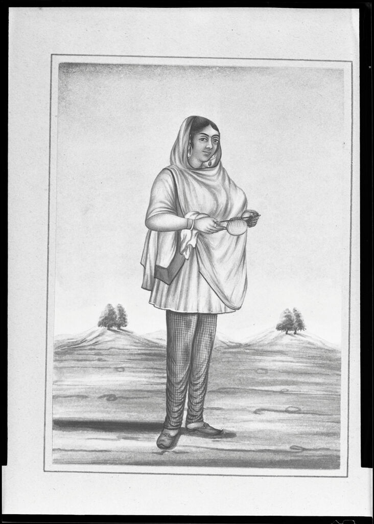 A Woman Of Hindostan; From An Album Entitled “Costumes Of India”