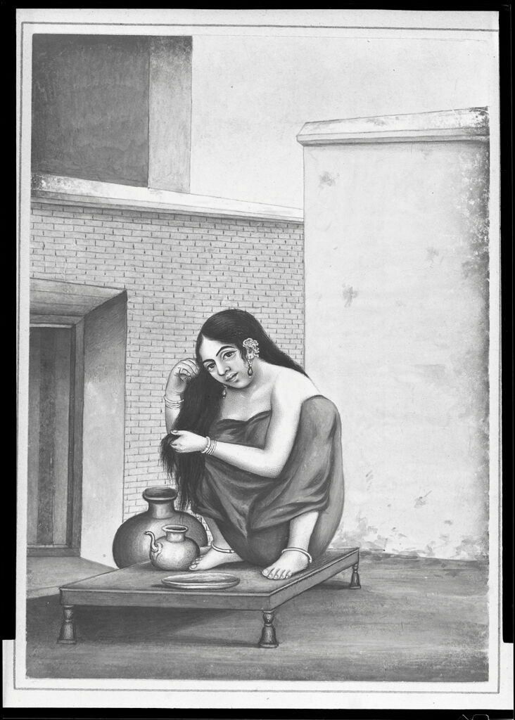 A Notch Girl; From An Album Entitled “Costumes Of India”