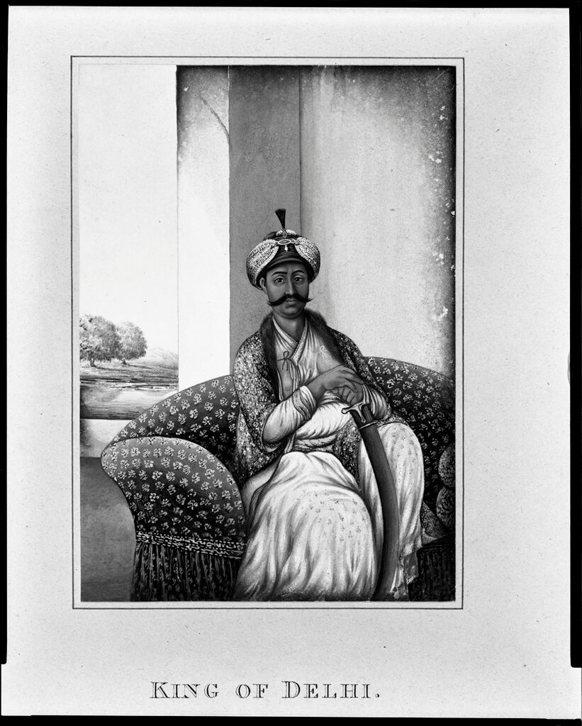 King Of Delhi; From An Album Entitled “Costumes Of India”