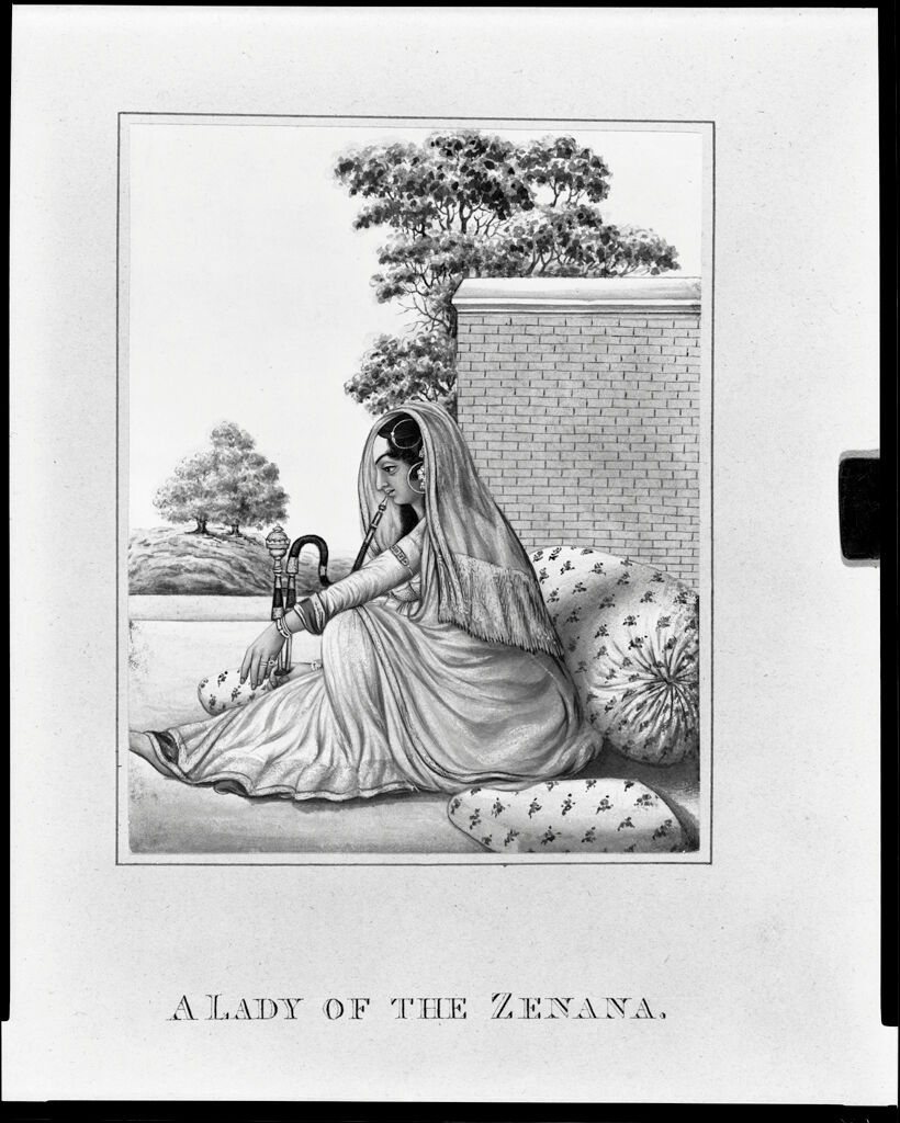 A Lady Of The Zenana; From An Album Entitled “Costumes Of India”