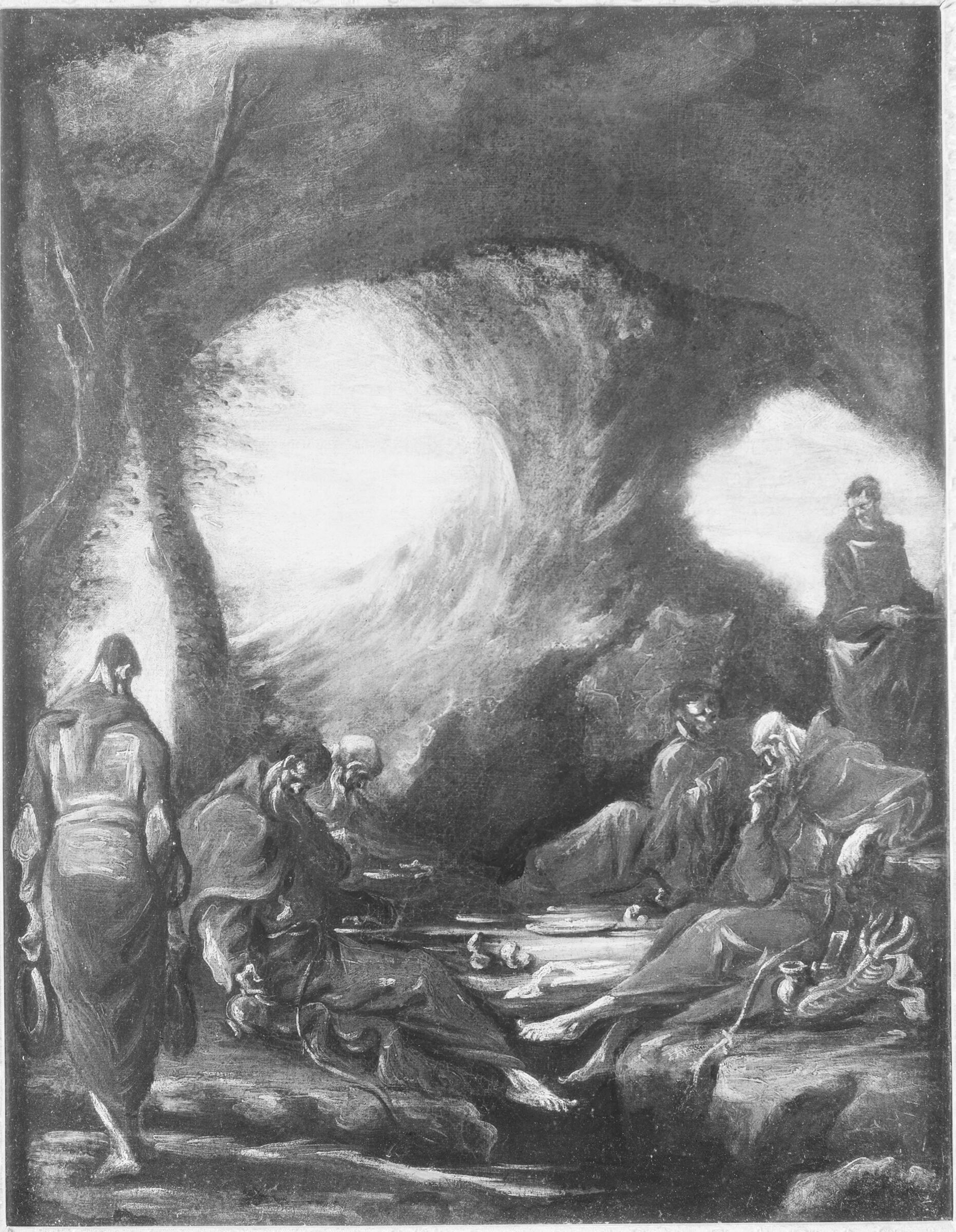 Monks In A Grotto