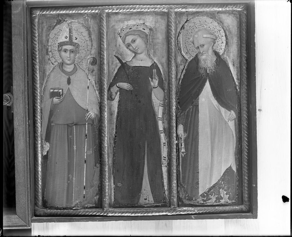 Saint Louis Of Toulouse, An Anonymous Female Saint, And Saint Anthony Abbot