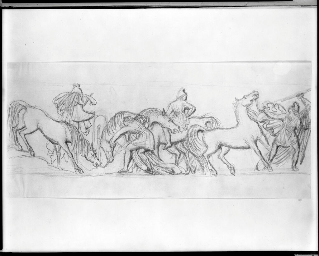 Frieze Of Amazons And Horses