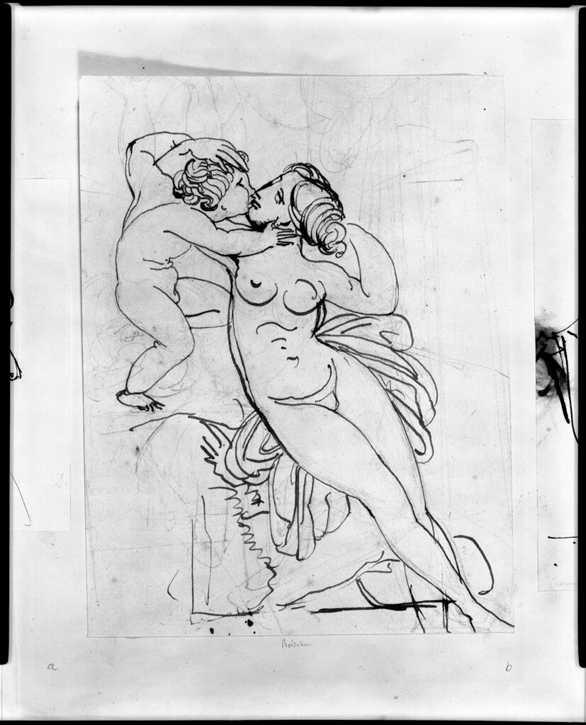 Venus And Cupid Kissing