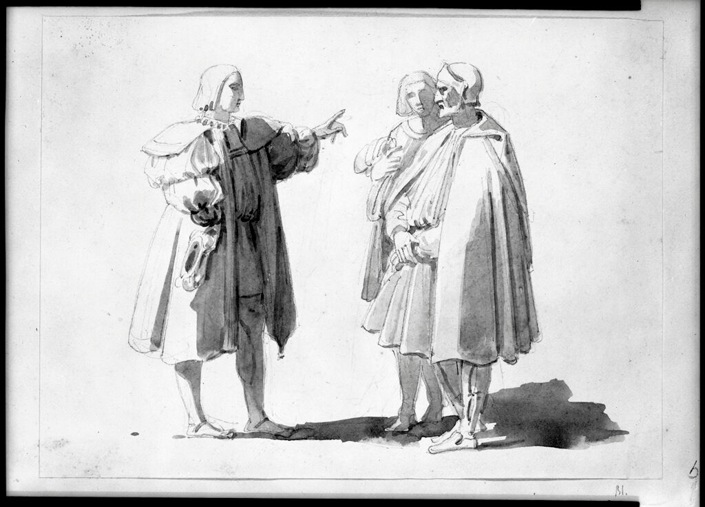 Three Figures In Renaissance Dress