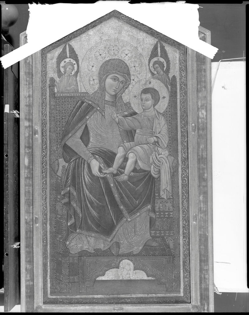 The Virgin And Child Enthroned With Angels