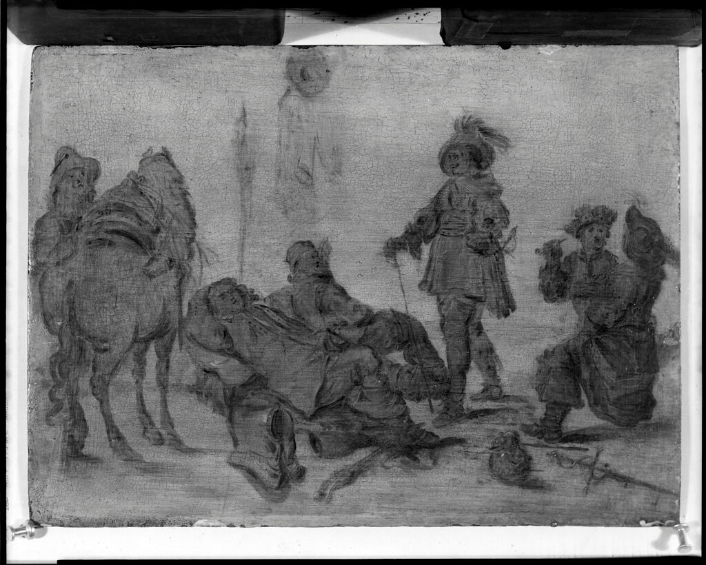 Group Of Men And Horse