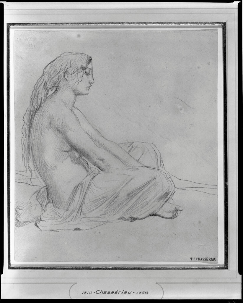 Study Of A Woman Seated On The Ground