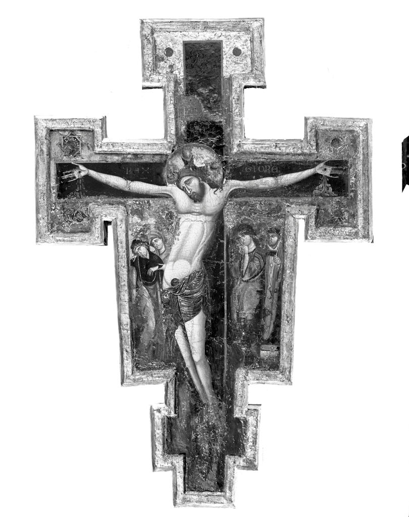 Crucifix (Left Apron: Virgin And Saint Mary Magdalene; Right Apron: Saints John The Evangelist And Longinus)