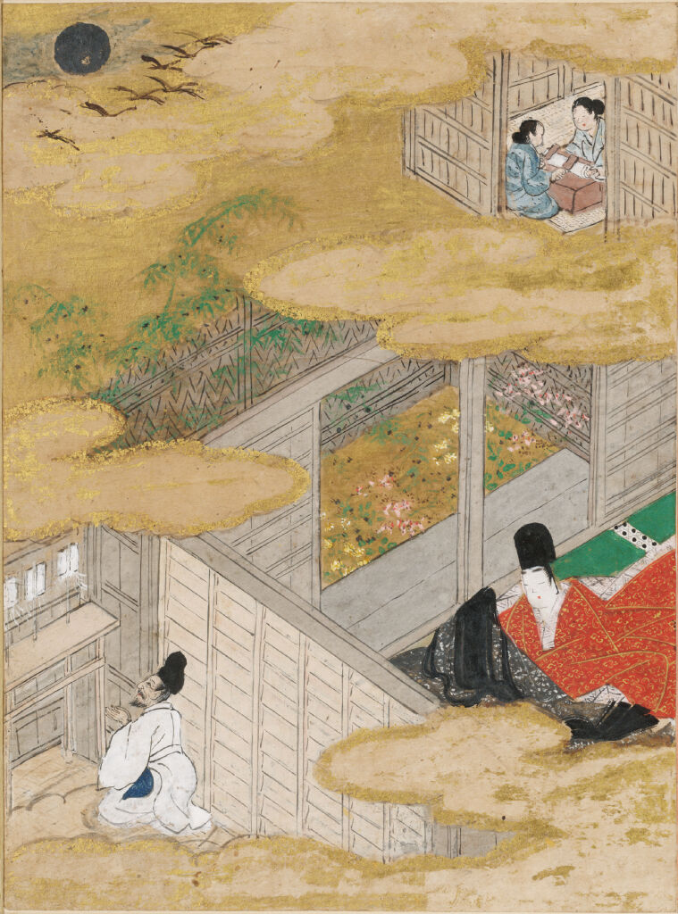 The Twilight Beauty (Yūgao), Illustration To Chapter 4 Of The Tale Of Genji (Genji Monogatari)