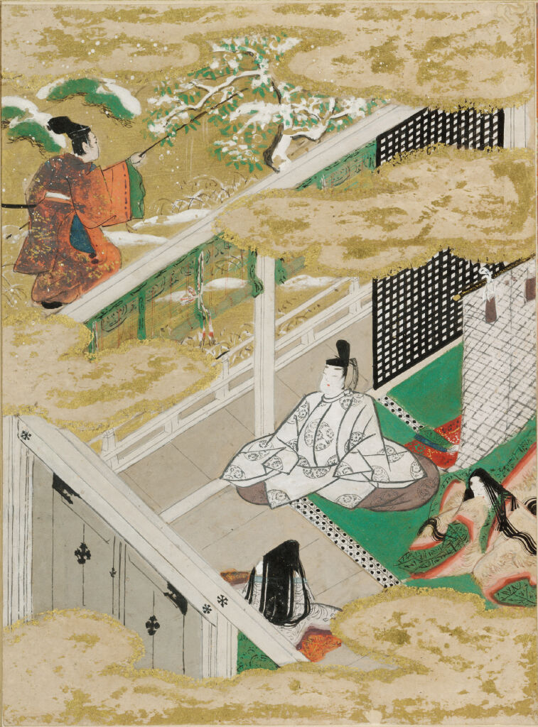 The Safflower (Suetsumuhana), Illustration To Chapter 6 Of The Tale Of Genji (Genji Monogatari)