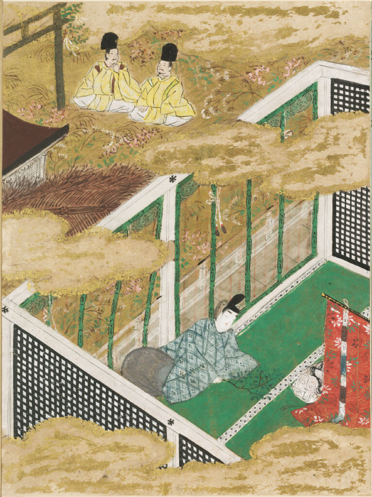 The Green Branch (Sakaki), Illustration To Chapter 10 Of The Tale Of Genji (Genji Monogatari)
