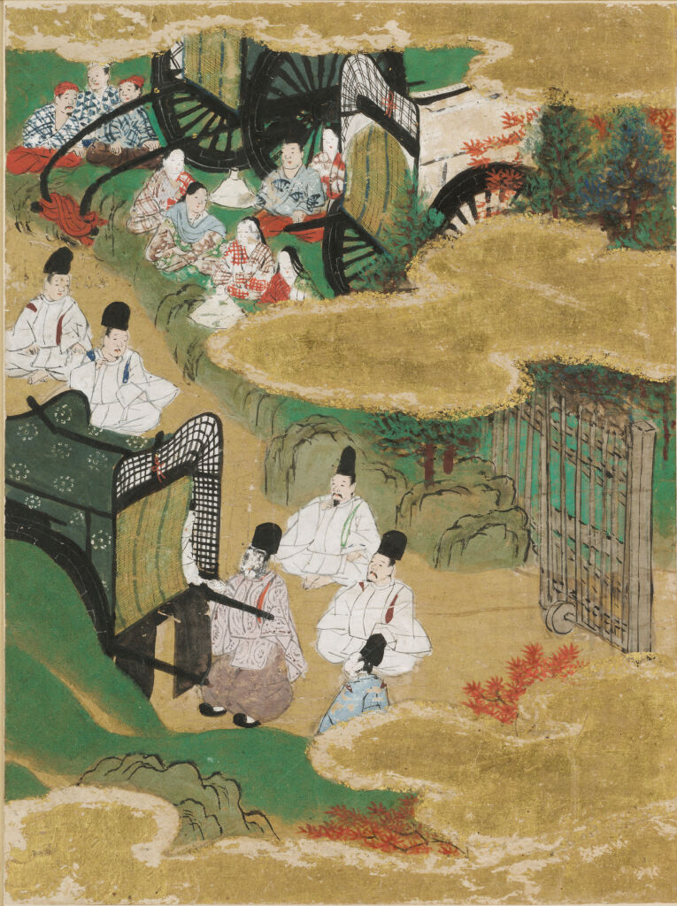 At The Pass (Sekiya), Illustration To Chapter 16 Of The Tale Of Genji (Genji Monogatari)