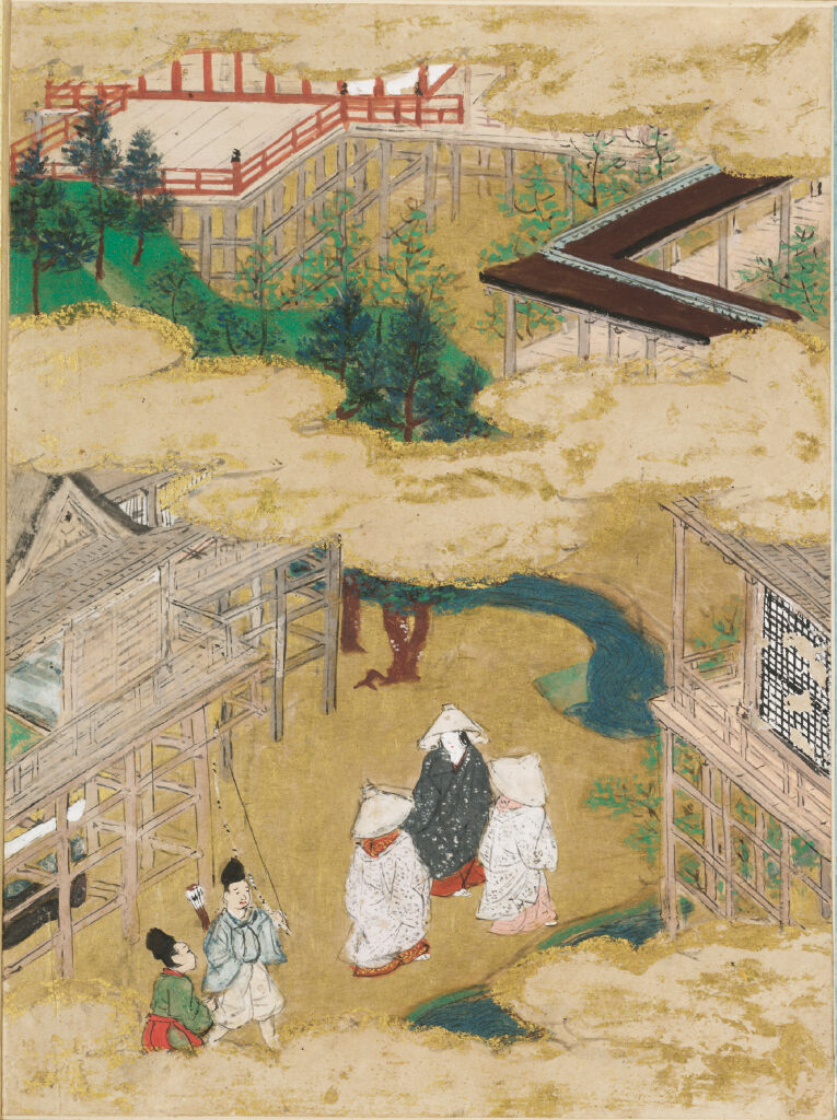 The Tendril Wreath (Tamakazura), Illustration To Chapter 22 Of The Tale Of Genji (Genji Monogatari)