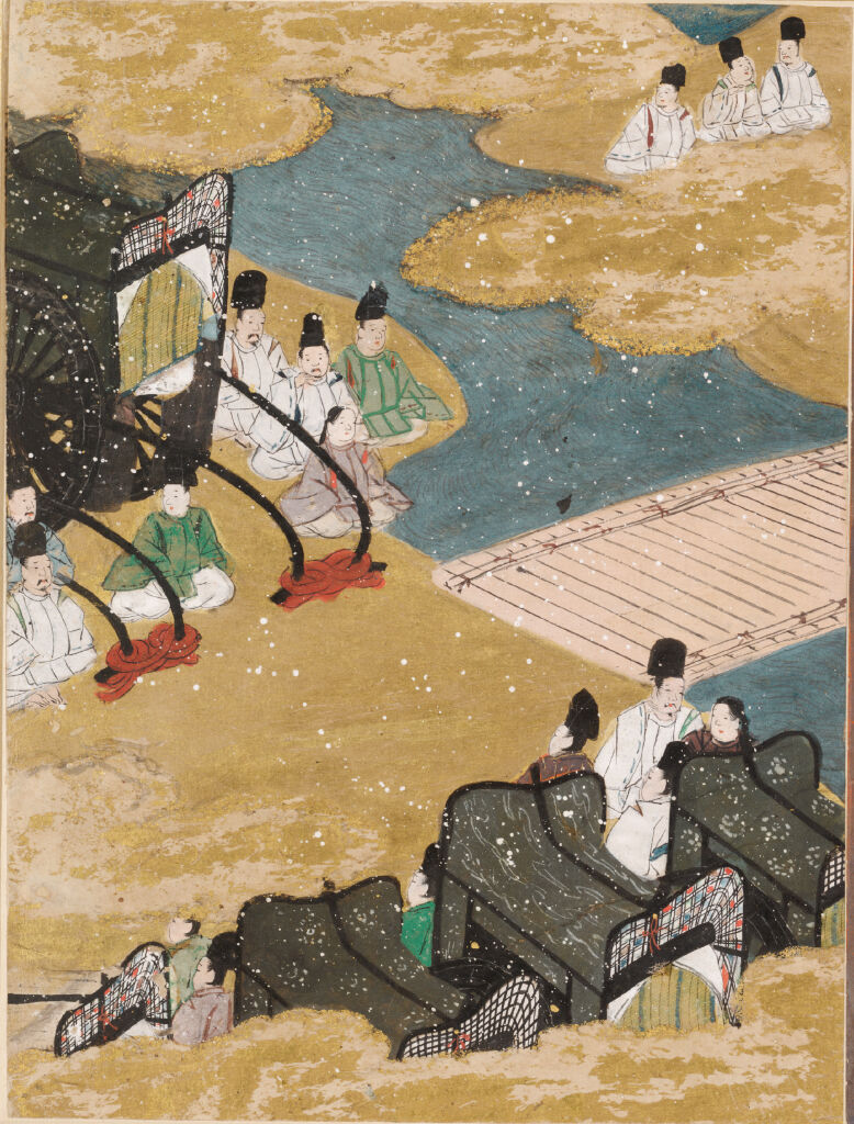The Imperial Progress (Miyuki), Illustration To Chapter 29 Of The Tale Of Genji (Genji Monogatari)