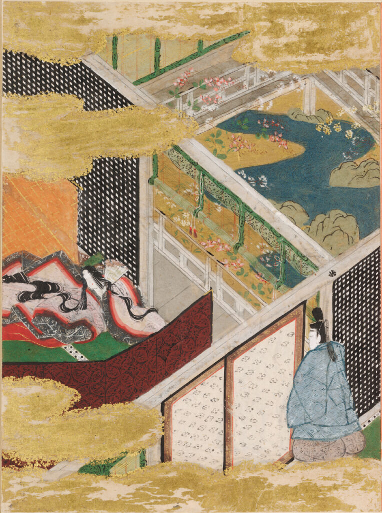 The Eastern Cottage (Azumaya), Illustration To Chapter 50 Of The Tale Of Genji (Genji Monogatari)