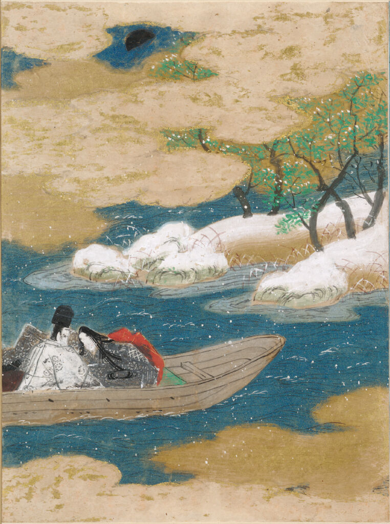 A Drifting Boat (Ukifune), Illustration To Chapter 51 Of The Tale Of Genji (Genji Monogatari)
