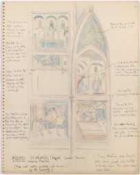 Sketches After Simone Martini, St. Martin's Chapel, Assisi