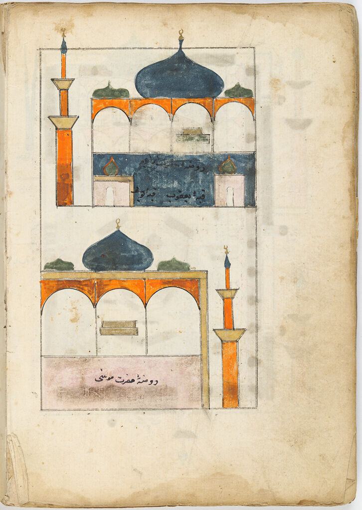 Painting, Recto; Painting, Verso Of Folio 40, Illustrated Folio From A Manuscript Of The Kitab-I Mihasikü’l-Hacc By Mevlana Jami