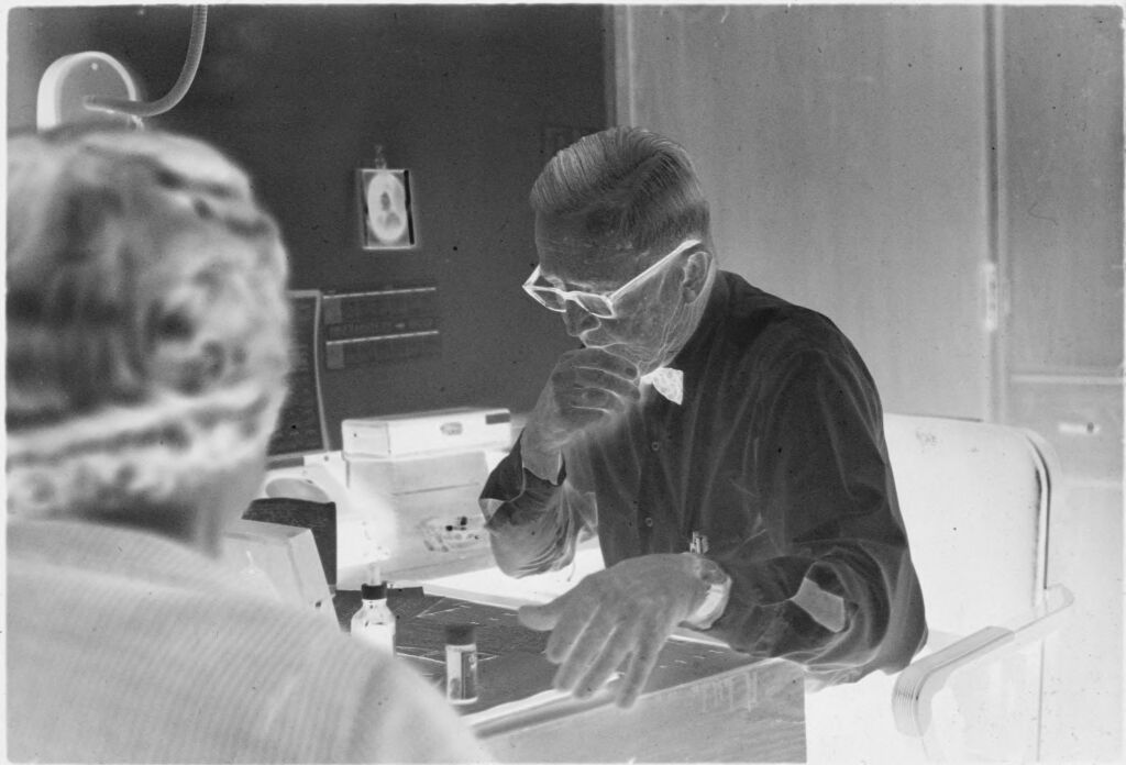 Untitled (Dr. Herman M. Juergens And Patient In Exam Room)