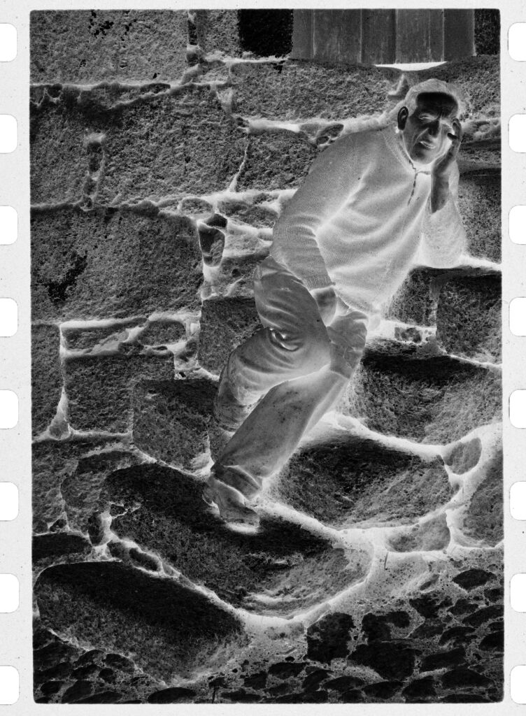 Untitled (Man Leaning On Stone Steps, Nazaré, Portugal)