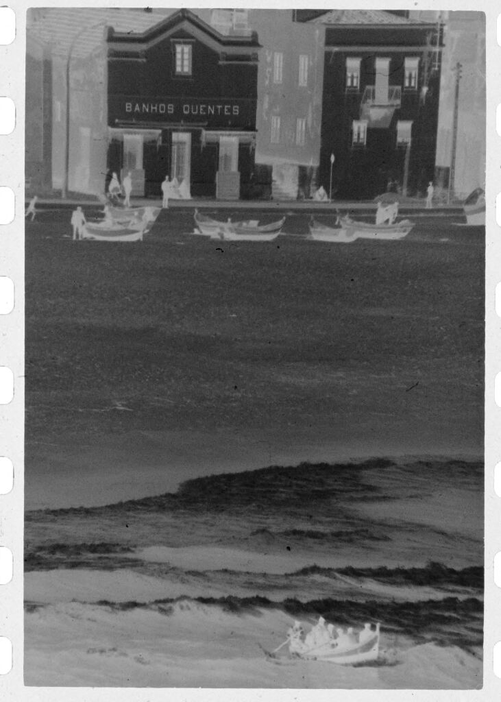 Untitled (Building Facades And Boats On Beach, Nazaré, Portugal)