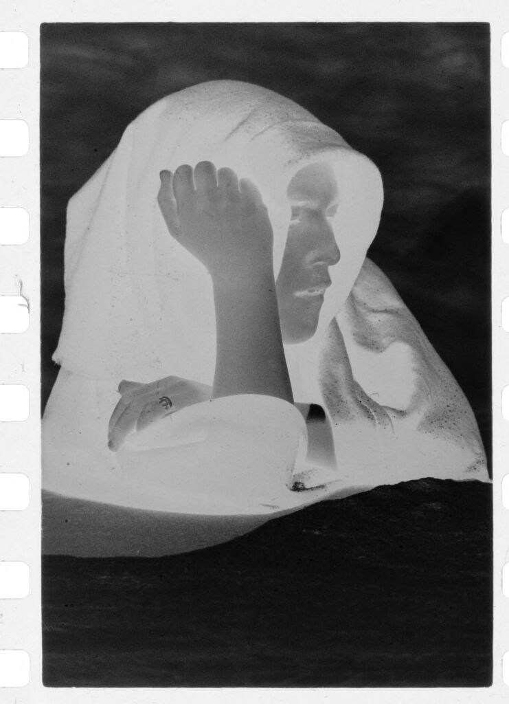Untitled (Woman In Headscarf Resting Her Head On Her Hand, Nazaré, Portugal)