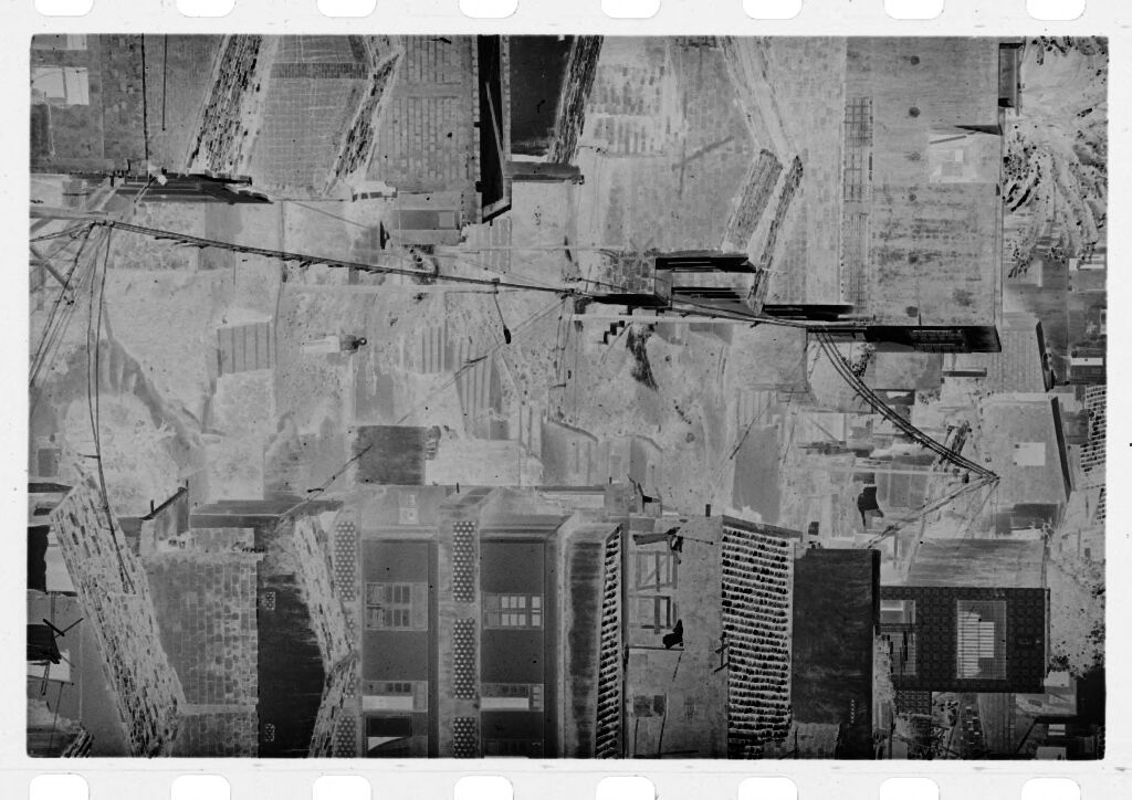 Untitled (Aerial View Of Buildings Lining Stepped Street)