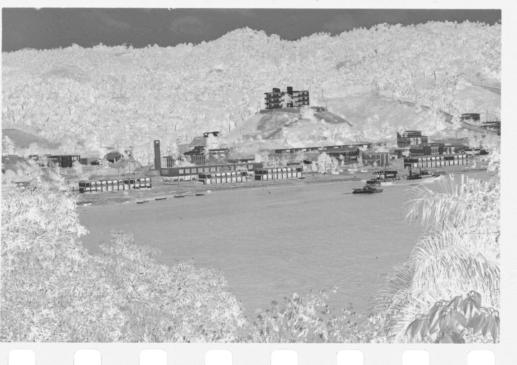 Untitled (View Of Coastal Town From Across Water)