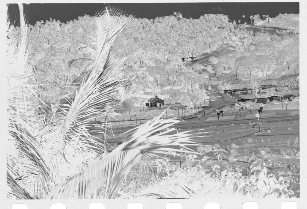 Untitled (Village In Valley And Hills With Palm Trees, Vietnam(?))