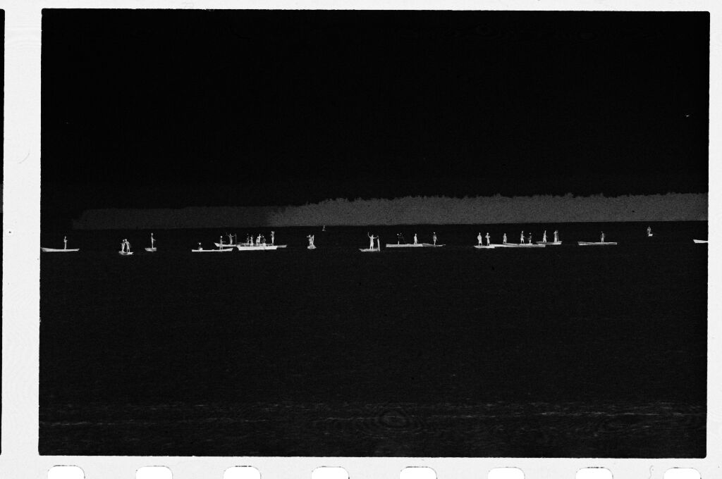 Untitled (View From A Distance Of Boats On Water)