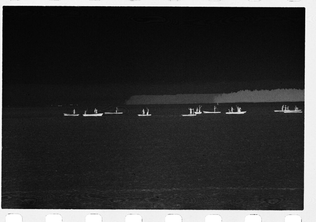 Untitled (View From A Distance Of Boats On Water)