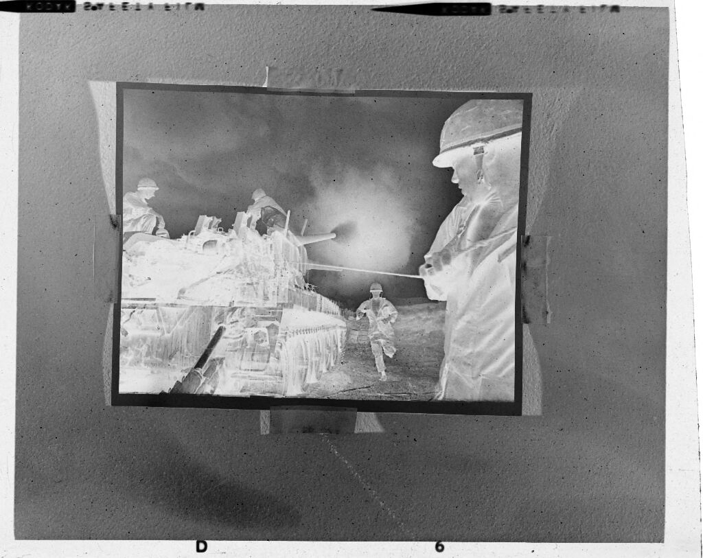 Untitled (Rephotograph Of Image Showing Soldiers Firing 175Mm Cannon)