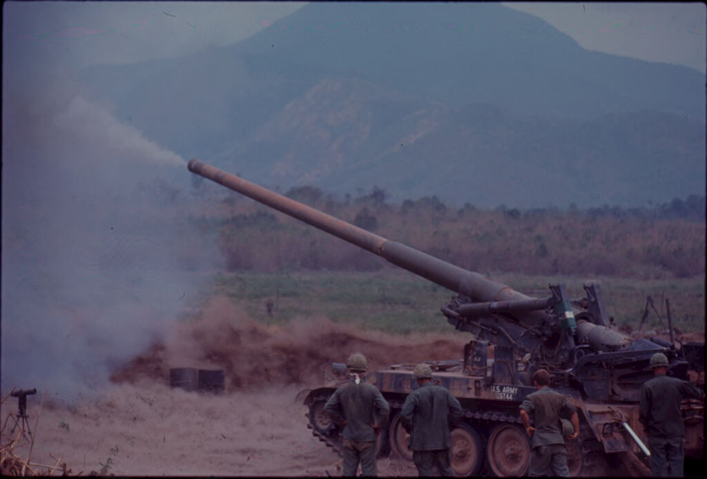 Untitled (Firing Tank In Clearing, Vietnam)