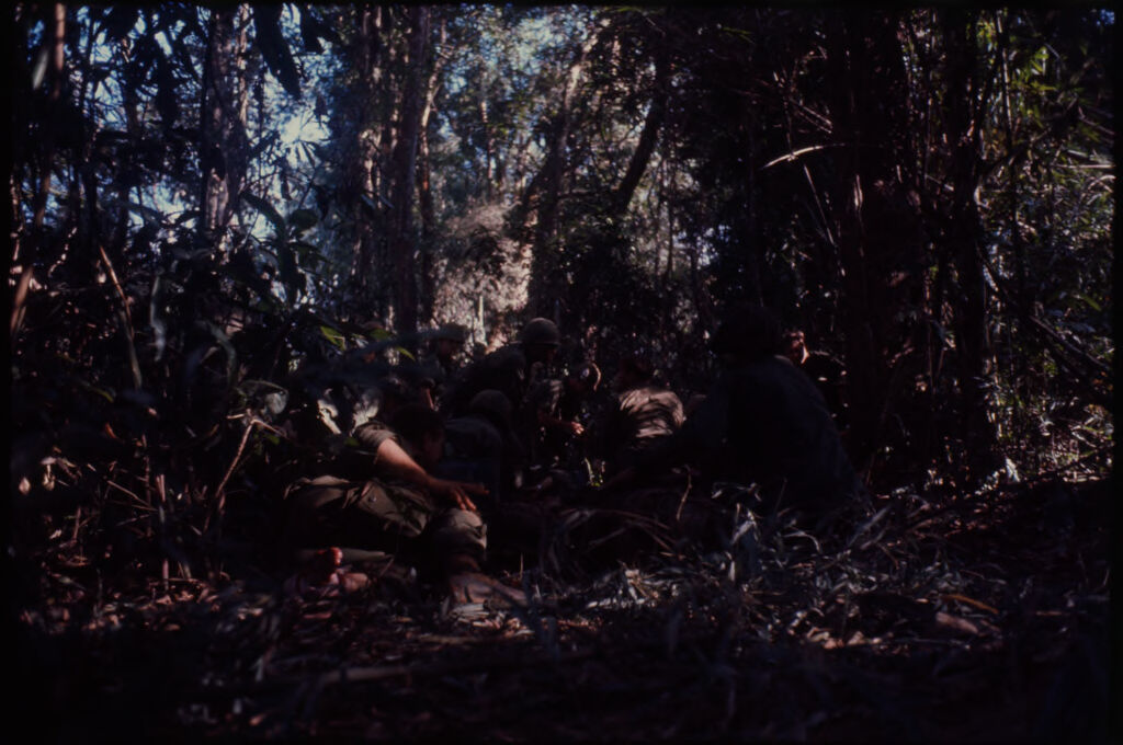 Untitled (Soldiers In Jungle Of Central Highlands Near Dak To, Vietnam)