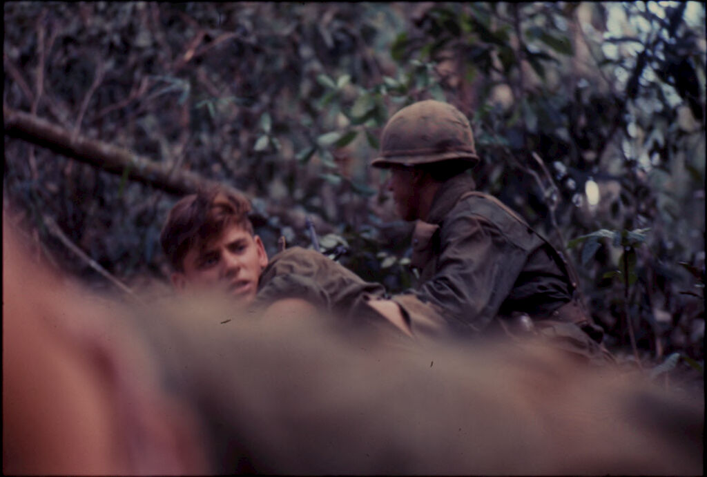Untitled (Soldiers In Jungle During Fighting In Central Highlands Near Dak To, Vietnam)