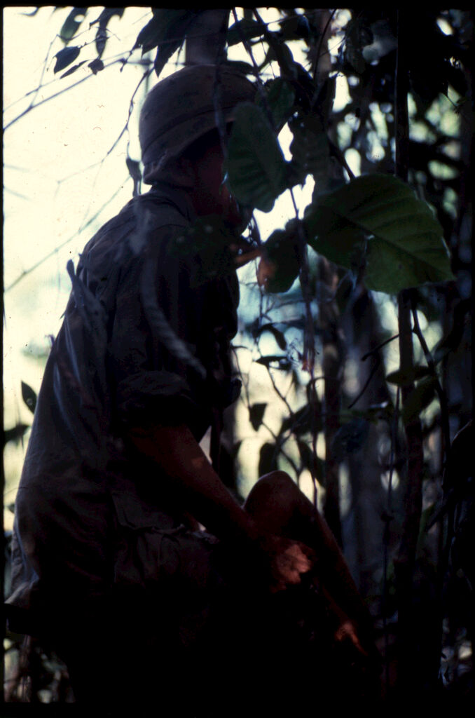 Untitled (Soldier Carrying Soldier Wounded During Fighting In Central Highlands Near Dak To, Vietnam)