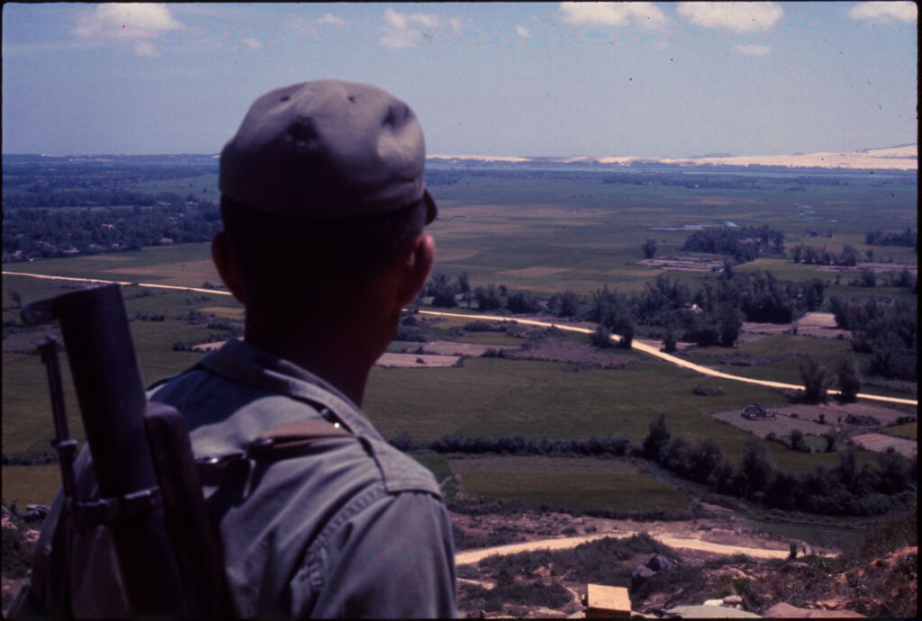 Untitled (Soldier Looking Out Over Landscape, Vietnam)
