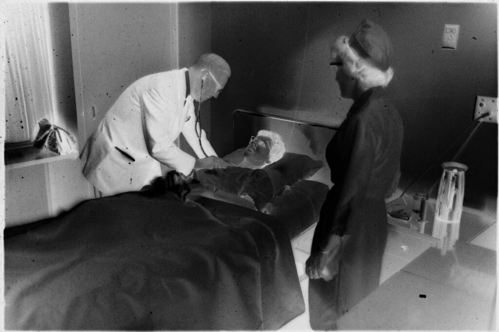 Untitled (Dr. Herman M. Juergens And Nurse Checking On Patient)