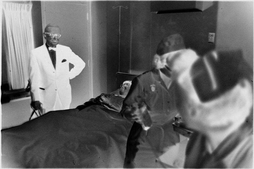 Untitled (Dr. Herman M. Juergens And Two Nurses In Patient's Room)
