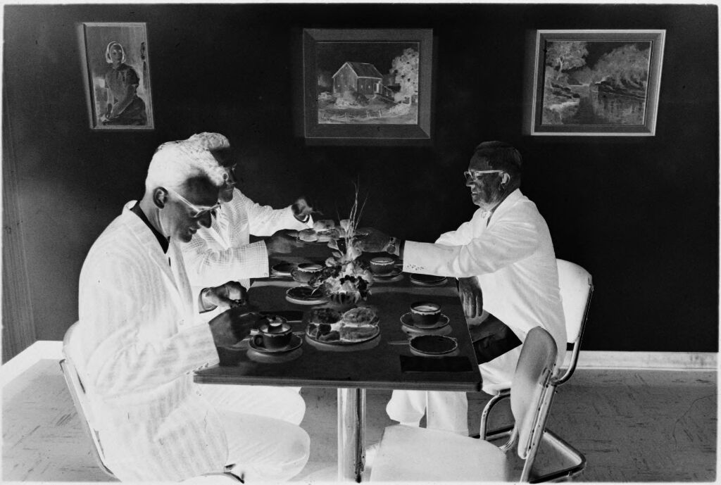 Untitled (Doctors Eating In Lounge)