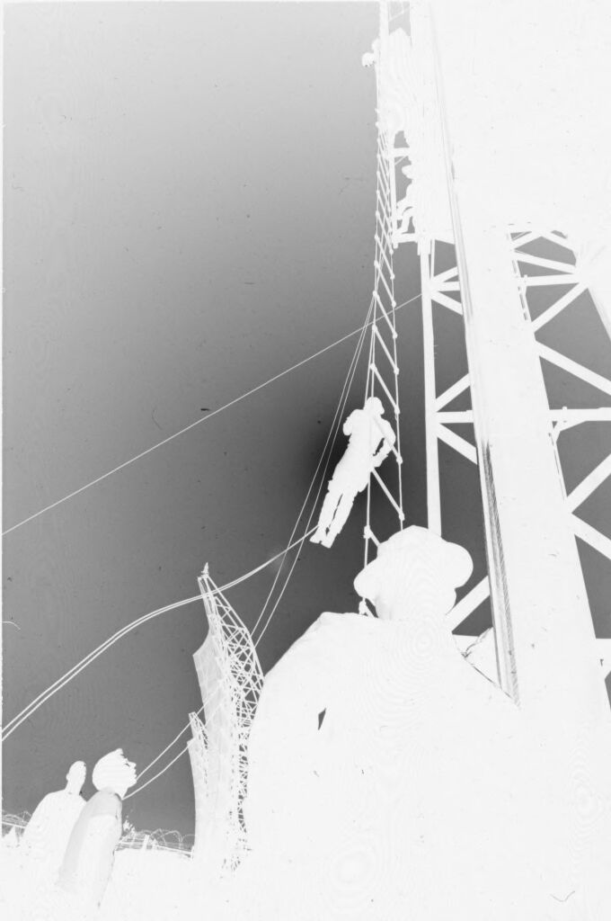 Untitled (Soldiers Descending From Tower With Ropes And Ladders, Recondo Training, Army Special Forces School, Nha Trang, Vietnam)